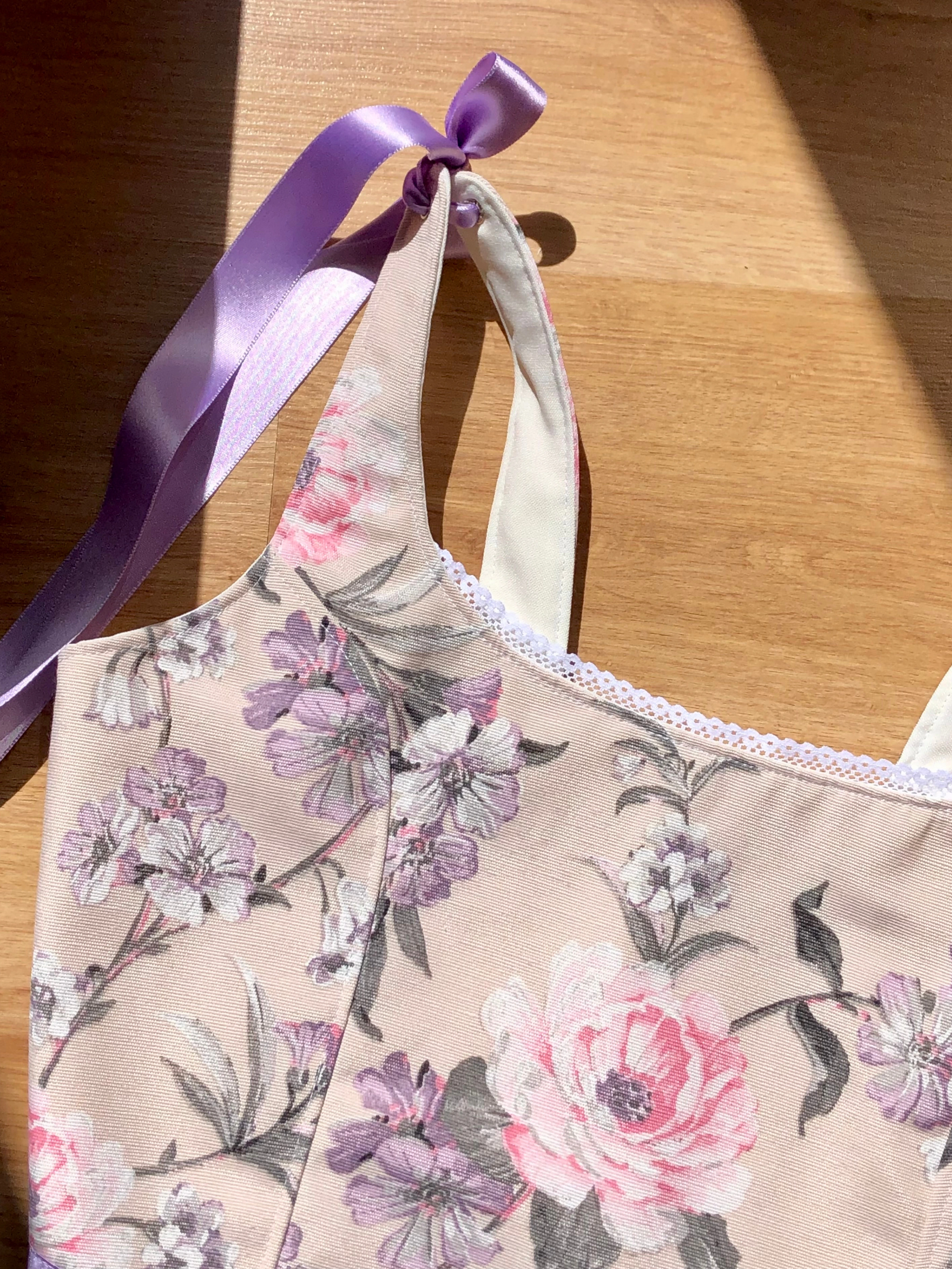 Vintage floral soft corset - Image 3