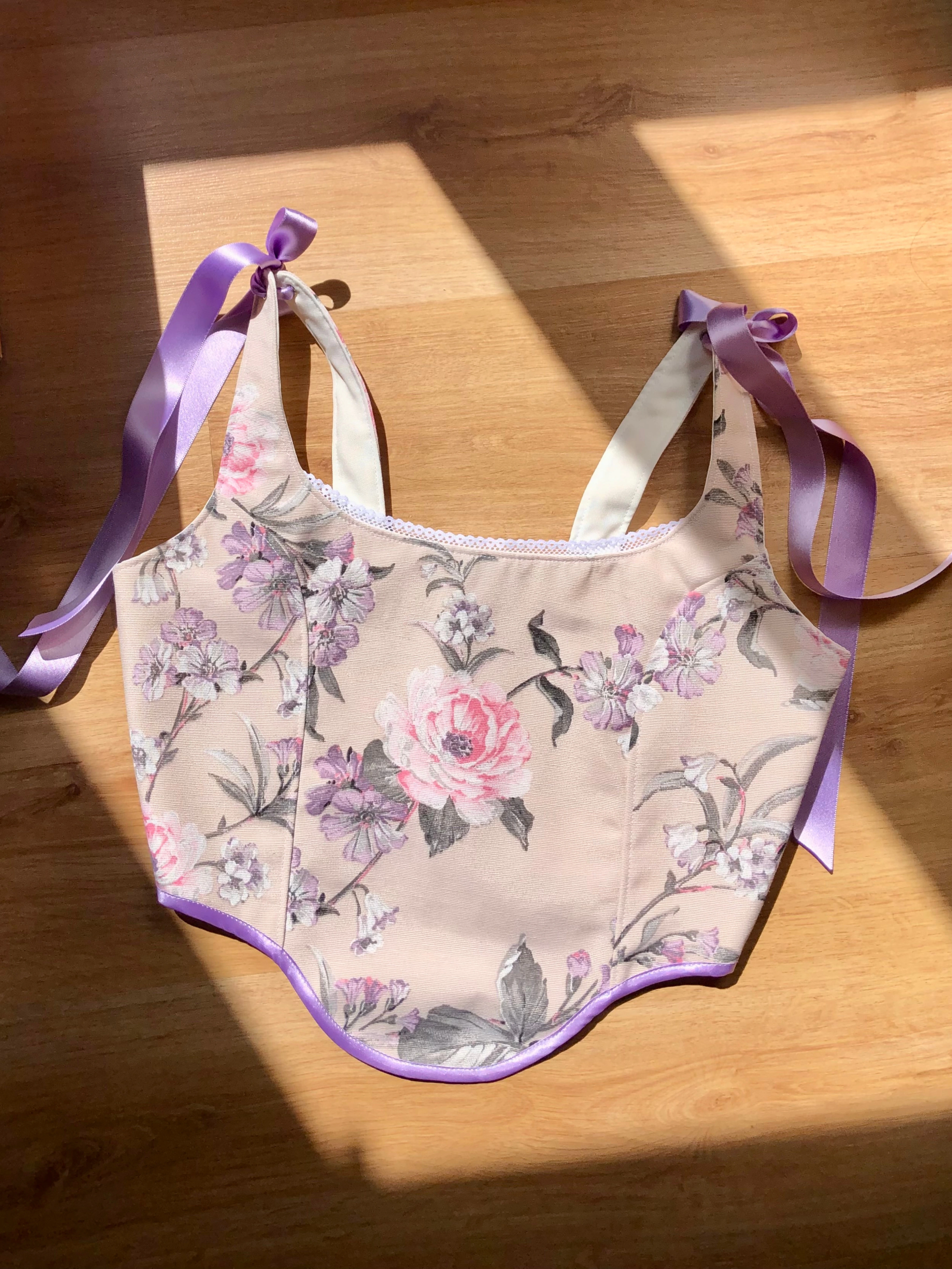 emj.new_35. vintage floral soft corset Vintage floral soft corset - Image 1