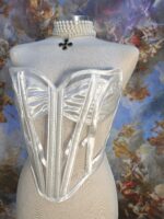 White Satin and Tulle Corset - Image 3