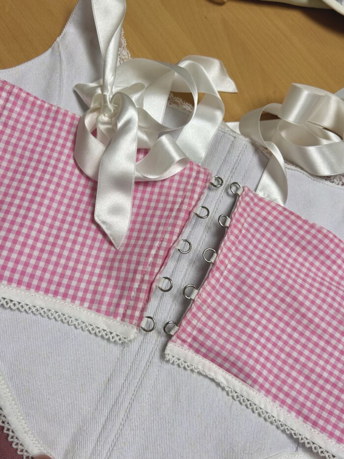 Pink Gingham Corset (Older design) - Image 4