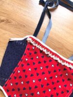 Red & Navy Love Soft Corset (Older design) - Image 5