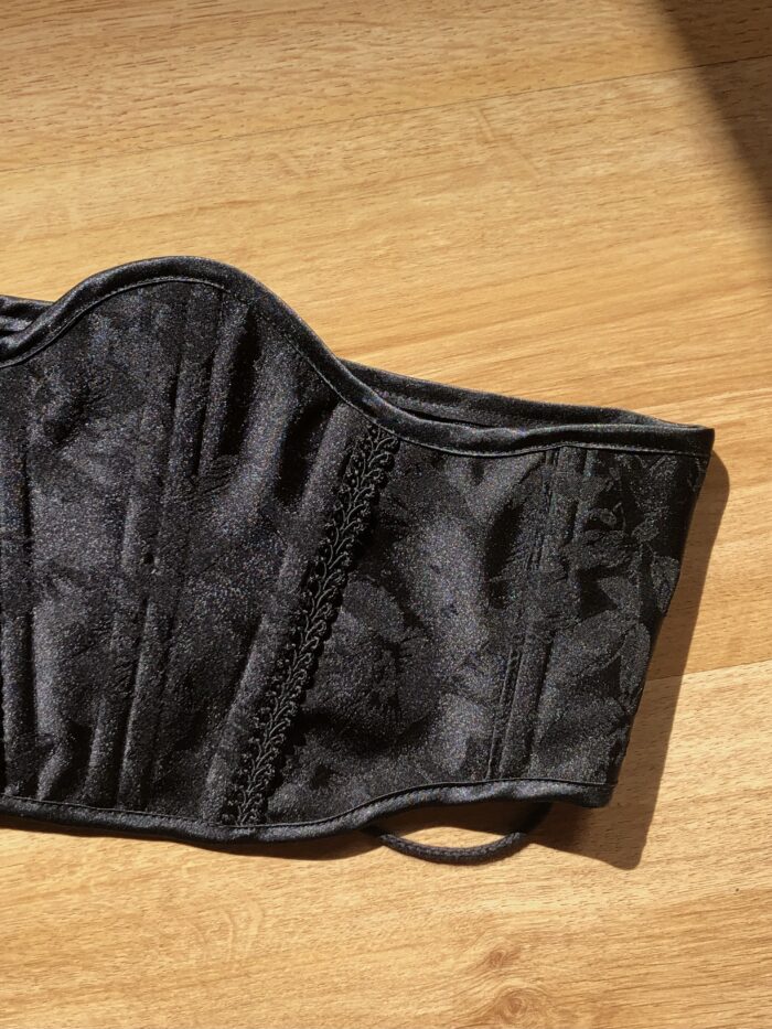 Black Jacquard Corset - Image 2