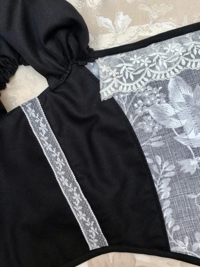 Grey & Black Floral Corset - Image 5