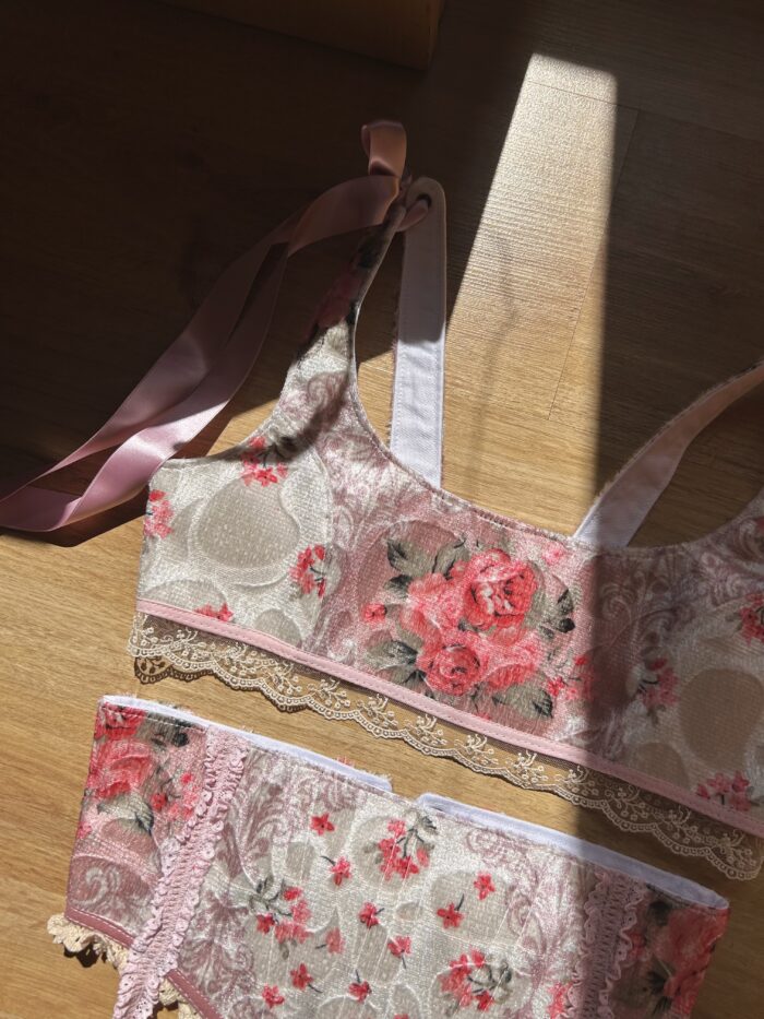 Vintage Micro Top and Underbust Corset Set - Image 2