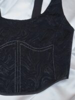 Black Marbled ‘Half’ Corset - Image 2