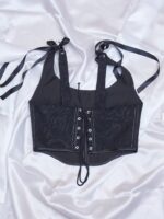 Black Marbled ‘Half’ Corset - Image 3