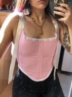 Pink Gingham Corset (Older design) - Image 2