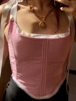 Pink Gingham Corset (Older design) - Image 3