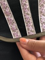 Black & Purple & Green Soft Corset (Older design, small defect) - Image 4