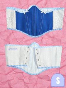 Blue Bows Underbust Corset - Image 2