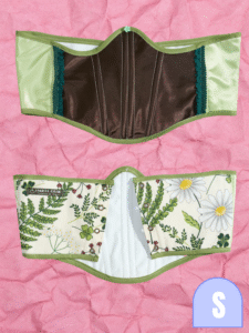 Brown Forest Underbust Corset - Image 2
