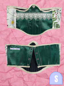 Green Forest Underbust Corset - Image 2