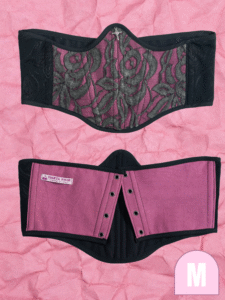 Purple Goth Underbust Corset - Image 2