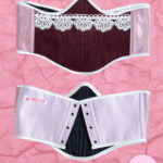 Eggplant Suede Underbust Corset