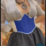 Blue Bows Underbust Corset