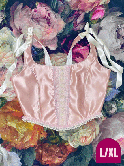 Pink Satin Soft Corset 